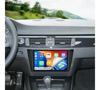 PLKEQS 2+64G Android 15 Car Stereo for B-MW 3 Series E90 E91 E92 E93 2005-2012 with CarPlay Android Auto, 9" IPS Touchscreen Radio with WiFi Bluetooth EQ FM RDS SWC Camera,Y2