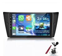 PLKEQS [2+64G] Car Radio for B-MW 3 Series 328i 335i 325i 2005-2011 (E90/E91/E92/E93) - Carplay and Android Auto - 9 Inch Touchscreen Android Car Stereo - DSP/GPS/WiFi/SWC+Camera,K3 Pro Plus