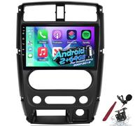 PLKEQS [2+64G] Car Radio for S-uzuki Jimny 2007-2012 - Carplay and Android Auto - 9 Inch Touch Screen Android Car Stereo - DSP/GPS/SWC/WiFi/Bluetooth/FM/RDS+Camera,Y2
