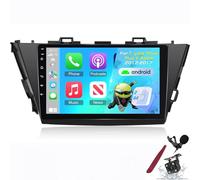 PLKEQS [2+64G] Car Radio for T-oyota Prius Plus V Alpha 2012-2017 - Carplay and Android Auto - 9 Inch Touchscreen Android Car Stereo - DSP/GPS/SWC/WiFi/Bluetooth/FM/RDS+Camera,K2 Pro