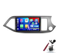 PLKEQS 4G+64G Android 15 Car Stereo for K-ia Picanto Morning 2011-2017 with CarPlay Android Auto, 9" IPS Touchscreen Radio with WiFi Bluetooth FM RDS EQ SWC Camera,K2 Pro