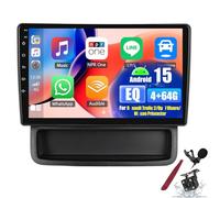 PLKEQS 4G+64G Android 15 Car Stereo for R-enault Trafic 2/O-pel Vivaro/N-issan Primastar 2006-2014 CarPlay Android Auto, 10.1" Touchscreen with WiFi Bluetooth EQ FM RDS SWC Camera,K6 Pro