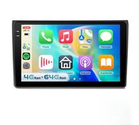 PLKEQS 4G+64G Android Car Stereo for A-udi A4 S4 RS4 2002-2008 with DSP Carplay Android Auto 9 inch 1280P In-Cell Touchscreen Bluetooth 5.0 Car Radio GPS WiFi FM/RDS Camera,K2 Pro Plus