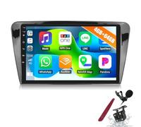 PLKEQS 4G+64G Car Radio for S-koda Octavia Mk3 2013-2018, Android 15 Car Stereo with CarPlay Android Auto 10" Touch Screen Radio with Bluetooth 5.0 GPS WiFi 32 EQ FM/RDS Camera,Y3