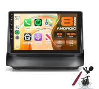 PLKEQS 6G 128G Android Car Stereo for F-ord Fiesta 2009-2014 with Wireless Carplay Android Auto, 9 Inch Touch Screen Radio with GPS Bluetooth FM RDS WiFi Camera 360 Camera Support,K6 Pro