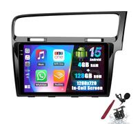 PLKEQS 6G+128G Android Car Stereo for VW G-olf MK7 2013-2018 Radio with CarPlay Android Auto, 10.1 inch InCell Touchscreen,GPS Sat Nav,Bluetooth 5.0 Car Radio, FM/RDS, SWC,EQ Camera,K6 Pro Plus