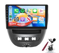 PLKEQS 6G 128G Car Stereo for C-itroen C1/P-eugeot 107/T-oyota Aygo 2004-2014 with Carplay Android Auto, 10.1 Inch Touch Screen Radio with GPS Bluetooth FM RDS WiFi Backup Camera,K4 Pro