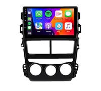 PLKEQS 8-Core 5G-WiFi [4G+64G] Android 14 Car Radio Navi for T-oyota Vios(2018-2019) 9" Screen 2 Din Radio with Wireless Carplay Android Auto GPS Navigation FM RDS Bluetooth SWC DSP MIC+Camera,M200S
