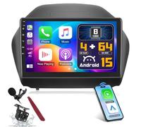 PLKEQS 8Core 4+64G Android 15 Car Stereo for H-yundai Tucson IX35 2010-2015,10.1 inch 2K 2000 * 1200 Touch Screen Radio Wireless Carplay DSP 5G WiFi Bluetooth GPS FM 48EQ SWC,K3 Pro Plus