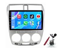 PLKEQS Android 14 Car Radio Navi for H-onda City(2008-2014) 9 Inch Touchscreen Multimedia Player with Wireless Carplay GPS Navigation FM RDS Bluetooth 5G-WiFi SWC,M600S