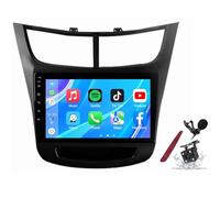 PLKEQS Android 14 Car Radio Sat Navi for C-hevrolet Sail(2015-2018) 9 Inch Touchscreen Multimedia Player with Wireless Carplay GPS Navigation FM RDS Bluetooth 5G-WiFi SWC DSP,M400S