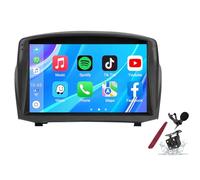 PLKEQS Android 14 Car Radio Sat Navi for F-ord Fiesta MK6(2008-2019) 9 Inch Touchscreen Multimedia Player with Wireless Carplay GPS Navigation FM RDS Bluetooth 5G-WiFi SWC DSP,M700S