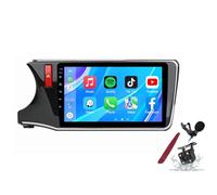 PLKEQS Android 14 Car Radio Sat Navi for H-onda City LHD/RHD(2015-2018) 9 Inch Touchscreen Multimedia Player with Wireless Carplay GPS Navigation FM RDS Bluetooth 5G-WiFi SWC DSP,M200S