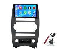 PLKEQS Android 14 Car Radio Sat Navi for J-eep Cherokee Commander XK(2005-2011) 9 Inch Touchscreen Multimedia Player with Wireless Carplay GPS Navigation FM RDS Bluetooth 5G-WiFi SWC DSP,M400S