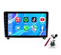 PLKEQS Android 14 Car Radio Sat Navi for P-eugeot 407(2004-2011) 9 Inch Touchscreen Multimedia Player with Wireless Carplay GPS Navigation FM RDS Bluetooth 5G-WiFi SWC DSP,M500S