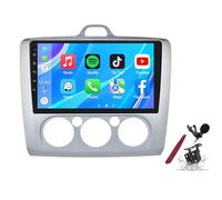 PLKEQS Android 14 Car Radio Stereo for F-ord Focus Exi MT 2 3 MK2/MK3(2004-2011) 9" Touchscreen Multimedia Player with Wireless Carplay 2 Din GPS Navi FM RDS Bluetooth 5G-WiFi SWC DSP,M400S