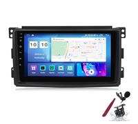 PLKEQS Android 15 Car Radio for B-enz Smart (2006-2009) Stereo Replacement Head Unit 9 Inch 2K QLED Screen Multimedia Player with Carplay Sat GPS Navi BT 5G WiFi SWC,K1 Pro