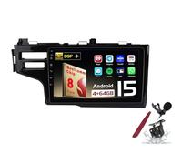 PLKEQS Android 15 Car Radio Sat Navi for H-onda Jazz Fit(2014-2020) 9 Inch Touchscreen Multimedia Player with Wireless Carplay GPS Navigation FM RDS Bluetooth 5G-WiFi SWC DSP,M100S