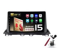 PLKEQS Android 15 Car Radio Sat Navi for M-azda3 Ⅲ(2013-2017) 9 Inch Touchscreen Multimedia Player with Wireless Carplay GPS Navigation FM RDS Bluetooth 5G-WiFi SWC DSP,M200S