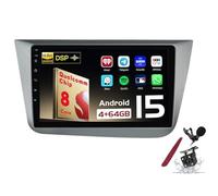 PLKEQS Android 15 Car Radio Sat Navi for S-eat Altea(2004-2015) 9 Inch Touchscreen Multimedia Player with Wireless Carplay GPS Navigation FM RDS Bluetooth 5G-WiFi SWC DSP,M400S