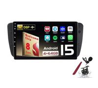 PLKEQS Android 15 Car Radio Sat Navi for S-eat Ibiza(2009-2013) 9 Inch Touchscreen Multimedia Player with Wireless Carplay GPS Navigation FM RDS Bluetooth 5G-WiFi SWC DSP,M150S