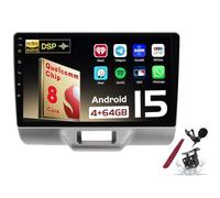 PLKEQS Android 15 Car Radio Sat Navi for S-uzuki Every Wagon(2014-2020) 9 Inch Touchscreen Multimedia Player with Wireless Carplay GPS Navigation FM RDS Bluetooth 5G-WiFi SWC DSP,M400S