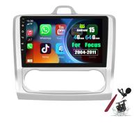PLKEQS Android 15 Car Stereo Radio for F-ord Focus(2004-2011) 9inch 2K Touchscreen 2000 * 1200 Android Head Unit Multimedia Player with Carplay GPS Navi BT 5G WiFi DSP SWC,K4 Pro