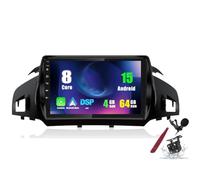 PLKEQS Android 15 Car Stereo Radio for F-ord Kuga/Escape(2013-2019) 9inch 2K Touchscreen 2000 * 1200 Android Head Unit Multimedia Player with Carplay GPS Navi BT 5G WiFi DSP SWC,K5 Pro