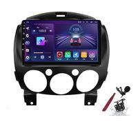 PLKEQS Android 15 Car Stereo Radio for M-azda 2(2007-2014) 9inch 2K Touchscreen 2000 * 1200 Android Head Unit Multimedia Player with Carplay GPS Navi BT 5G WiFi DSP SWC,K3 Pro Plus