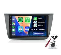 PLKEQS Android 15 Car Stereo Radio for S-eat Altea(2004-2016) 9inch 2K Touchscreen 2000 * 1200 Android Head Unit Multimedia Player with Carplay GPS Navi BT 5G WiFi DSP SWC,K2 Pro Plus