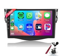 PLKEQS Android Car Stereo for T-oyota RAV4 2007-2011 2G 64G with Carplay Android Auto, 9 Inch Touch Screen Car Radio with GPS Navigation Bluetooth FM RDS EQ WiFi SWC Camera,K6 Pro