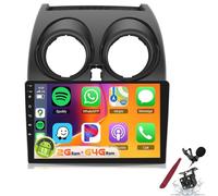 PLKEQS For N-issan Qashqai 2006-2016 Car Radio Stereo with DSP Carplay Android Auto, 9" IPS Touchscreen Bluetooth Car Radio GPS WiFi FM/RDS USB SWC Camera(2G RAM+64G ROM),K3 Pro Plus