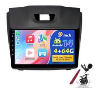 PLKEQS K2 Pro, 9 Inch Car Stereo for I-suzu D-Max 2012-2018 4+64G Double Din Android Radio Wireless CarPlay & Android Auto GPS Navigation Bluetooth WiFi RDS HiFi SWC MIC Backup Camera