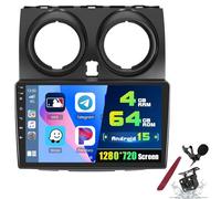 PLKEQS Y1,4+64G Android 15 Car Stereo for N-issan Qashqai 2006-2016, 9" 2K Touch Screen, Wireless CarPlay Android Auto, 32EQ 5G WiFi 1080P Bluetooth Backup Camera