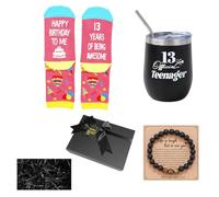 Plkjiu 13 Year Old Boy Birthday Gift Ideas, Unique Funny Gift Set for 13th Teenage Boys, Thirteen Year Old Present for Boys Son Grandson Nephew Friend Birthday