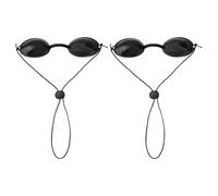 Plkjiu 2-Pair Goggles & Red Light Therapy Glasses - Professional Eye Protection for Tanning Beds, IPL, LED Light Treatment & Sunbathing, Adjustable Protective Goggles for Women & Men