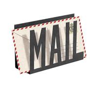 Plkjiu Letter Holders for The Home, Metal Letter Holder Cutout Mail Lettering Design Mini Letter Rack for Desktop Home Entryway Living Room