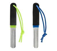 Plkjiu V-Groove Dart Sharpener 2Pcs - Precision Diamond Grinding File with Anti-Slip Handle, Portable Hook Sharpener for Darts & Fishing, Compact Sharpening Tool to Reduce Bounce Outs