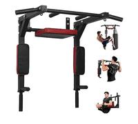 PLKO Wall Mount Pull Up Bar Wall Mounted Body Press Pull Up Bar Gym Chin-Up for Upper Body Workout