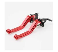 PLKPVHVZNM Brake Clutch Disc Brake Lever Left Drum Clutch Adjustable 6X CNC Aluminum Motorcycle Hand Lever Motorcycles Universal Clutch Brake(Red 1 Pair)