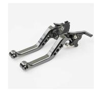 PLKPVHVZNM Brake Clutch Disc Motorcycle Brake Lever Left Drum Clutch Adjustable CNC Aluminum Motorcycle Hand Lever Uitable for Most Motorcycles Clutch Brake(Grey 1 Pair)