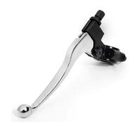 PLKPVHVZNM Brake Clutch Motorcycle Accessories 22mm 7/8-inch Left Aluminum Alloy Clutch Lever Handle Suitable Uitable for Most Motorcycles Clutch Brake(Silver)