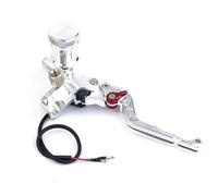 PLKPVHVZNM Brake Clutch Motorcycle Brake Master Cylinder Lever CNC 7/8" 22mm Pump Motorcycle Universal Disc Hydraulic Clutch Lever Clutch Brake(Right Silver)