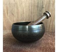 PLKTCM 9.5cm Little Buddha Singing Bowl Buddhist Chanting Bowl Tibetan Singing Bowl Yoga Singing Bowl