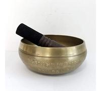 PLKTCM Handmade Singing Bowl Buddhist Scripture Design Tibetan Buddhist Chanting Zen Bowl Household Buddhist Supplies