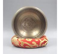 PLKTCM Professional Chanting Buddha Sound Bowl Nepal Handmade Brass Singing Bowl Yoga Sound Effect Bowl Copper Decoration
