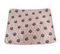 PLKYZMCDK Reusable Dog Pee Pad, Washable Pet Urine Mat with 4 - Layer Absorbent Core for Dogs and Cats, Holds Up to 8 Cups, Print Design for Indoor Training or Feeding (70 * 80cm)