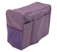 PLKYZMCDK Sewing Machine Dust Cover, Oxford Cloth Protective Cover with Storage Pocket, Foldable 600D Sewing Machine Cover for Home Use, Fits Most Standard Machines (Purple)