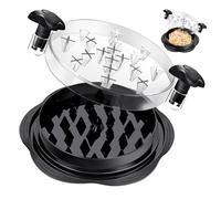 PLLDVEFD 1 Piece Black Chicken Breast Silk Divider, Creative Chicken Crusher, Ergonomic Handle, Anti-Slip Meat Crusher, Multi-Function Chicken Chopper.