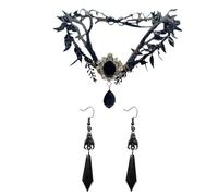 PLLDVEFD 1 Piece Headband And 1 Pair Of Earrings, Vintage Accessories, Gothic Accessories, Clothing Accessories, Role Play Accessories.